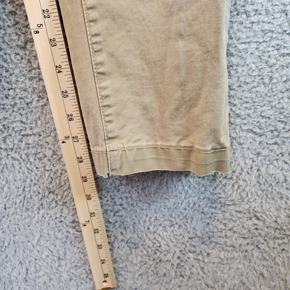 American Eagle Outfitters Pants Men's 29 X 30 Tan Cotton Slim Fit Straight Leg - Picture 14 of 16